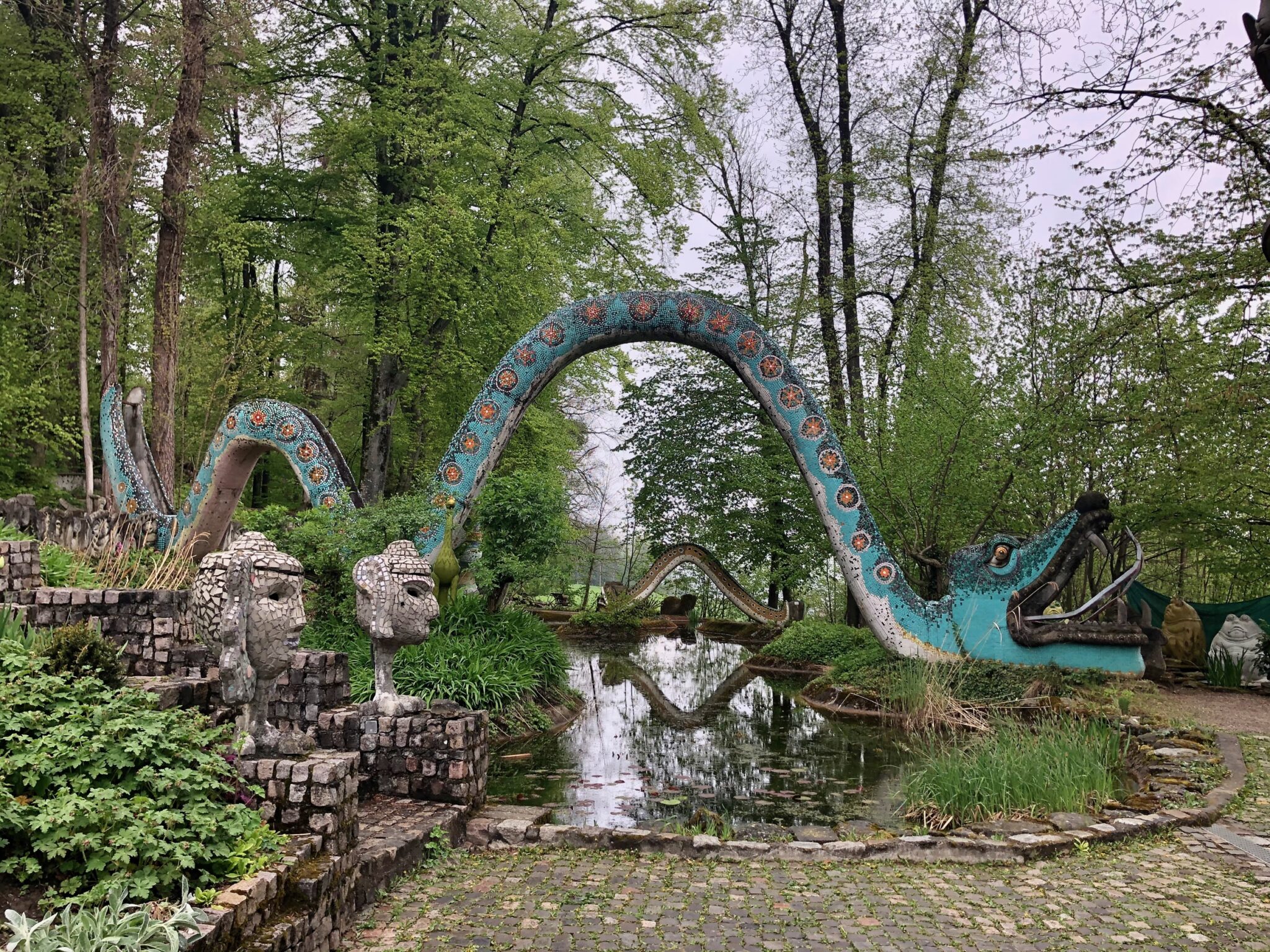 Visiting the Bruno Weber Sculpture Park in Dietikon - Square Lily Pad