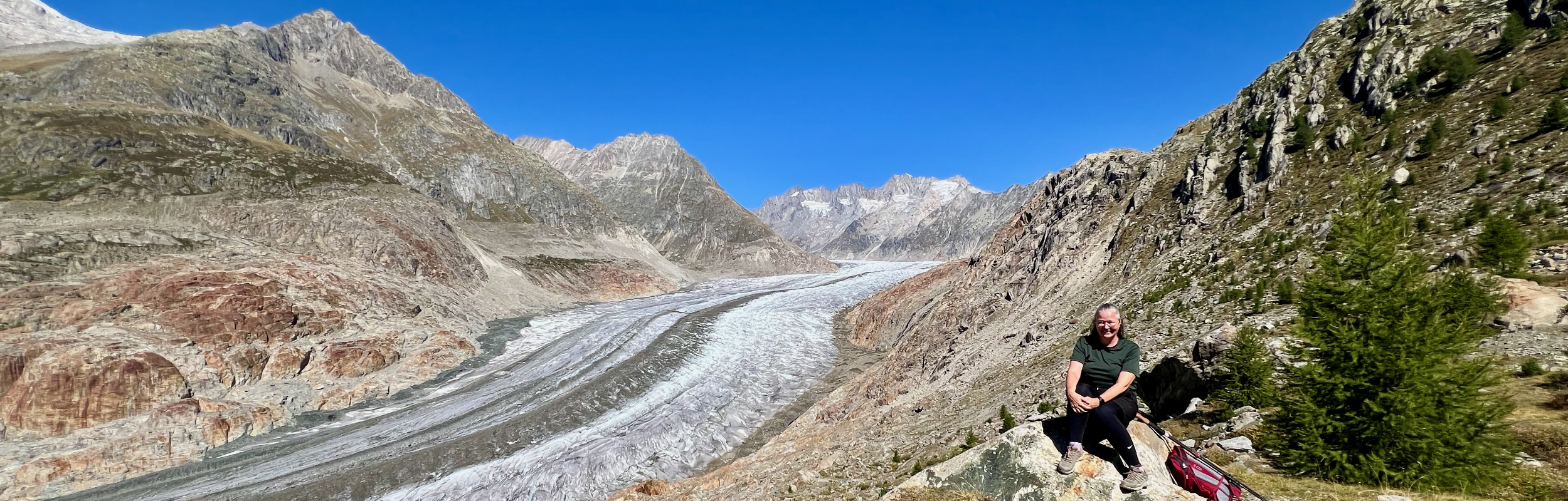 Hiking the Aletschgletscher Aussichtsweg Loop from Riederalp, Moosfluh + Mountain Carts